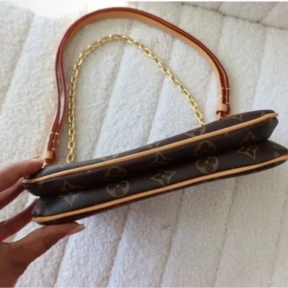 Louis Vuitton Monogram Crossbody with Gold Chain - Picture 5 of 5